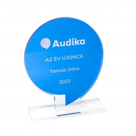 Premium Acryl-Trophäe mit Acrylbasis, breit