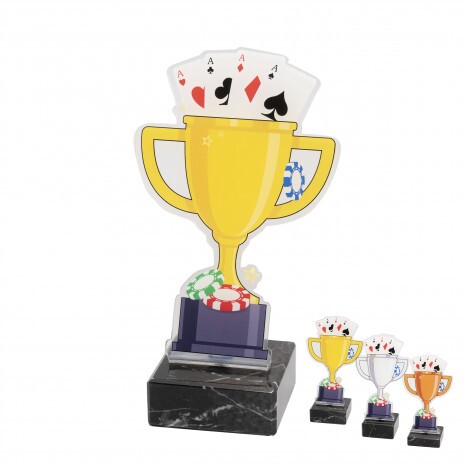 Pokerpokal Acryl-Trophäe