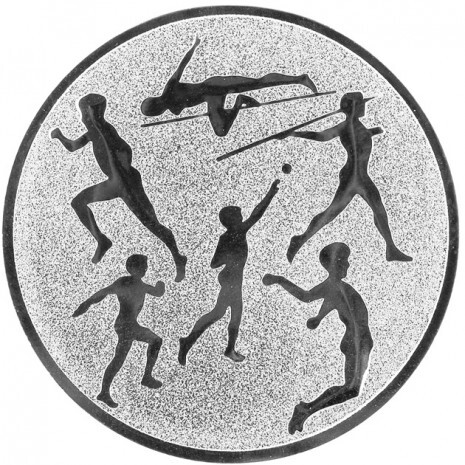 Leichtathletik Emblem silber 25 mm