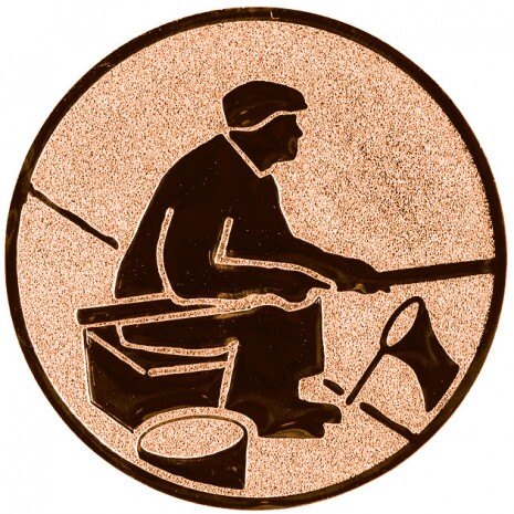 Angeln (Angler) Emblem bronze 50 mm