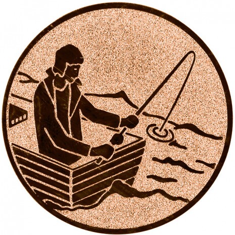 Fischerboot) Emblem bronze 25 mm