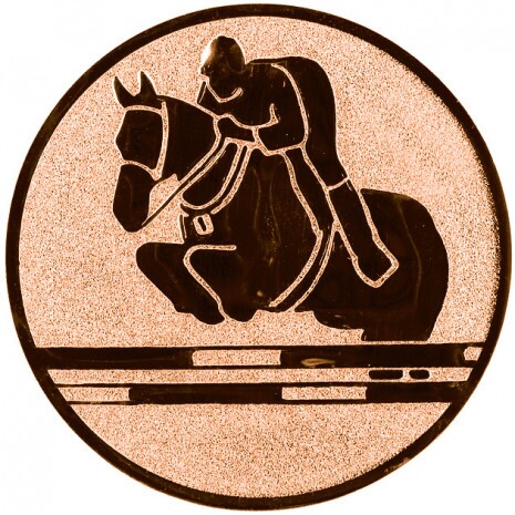 Reiten (Springen) Emblem bronze 25 mm