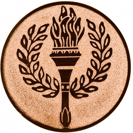 Fackel Emblem bronze 25 mm