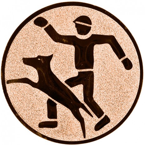 Hundetraining Emblem bronze 25 mm