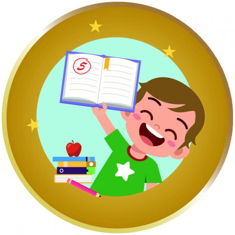 Schüler Junge Emblem