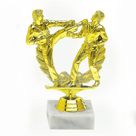 Karate (Doppel) Goldfigur