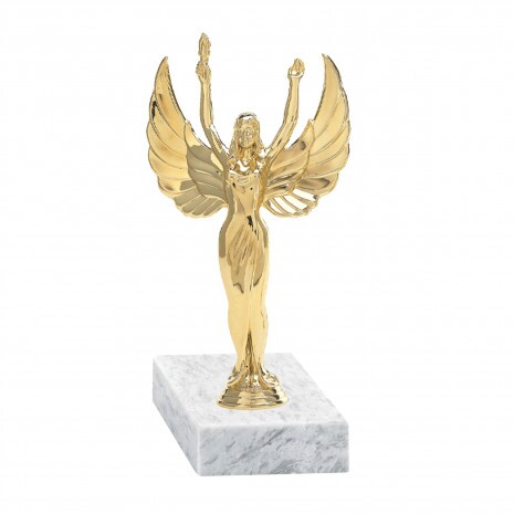 Siegreich (Little Victoria) Goldfigur mit Basis