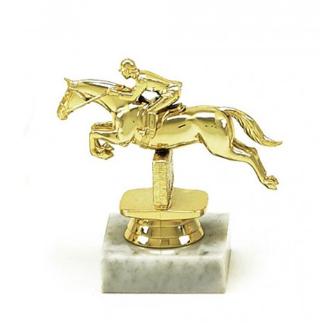 Reiten Goldfigur mit Basis