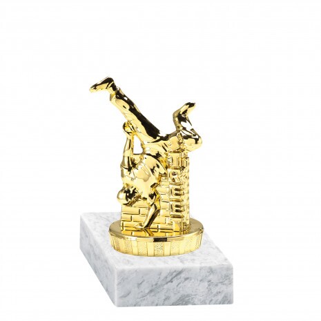 Straße (Tanz) Goldfigur mit Basis