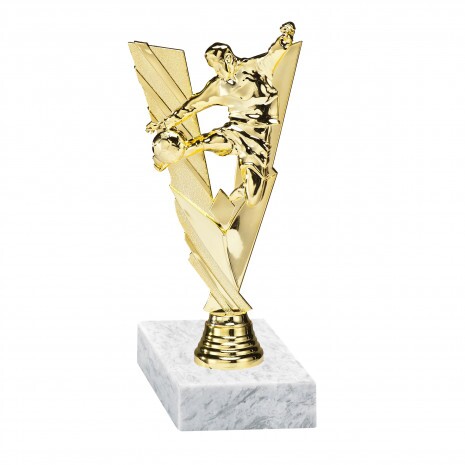 Fußball Goldfigur mit Basis
