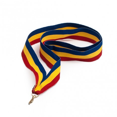 Blau-Gelb-Rot 22 mm Medaillenbänder