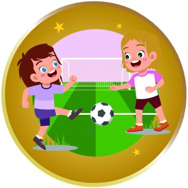 Kids Fußball Mädchen Emblem