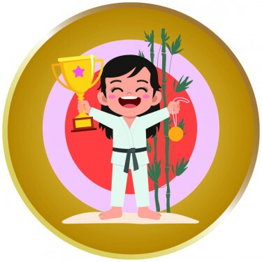 Kampfsport Mädchen Emblem