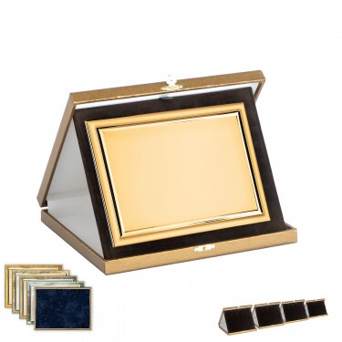 Goldene Plaketten-Box 21x17 cm