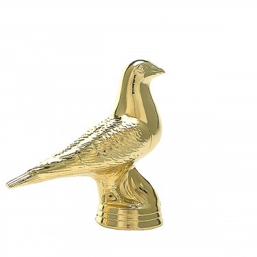 Taube Goldfigur