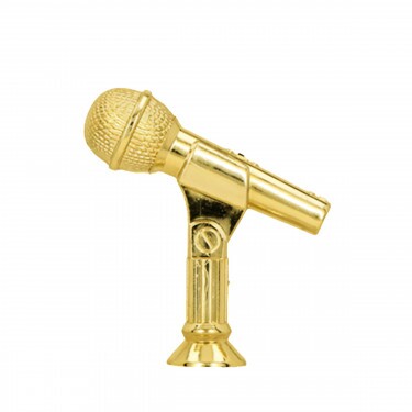 Mikrofon Goldfigur