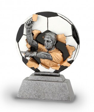 Fußball (Schiedsrichter) Kunstharzskulptur