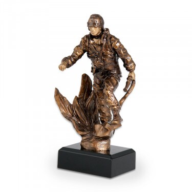 Feuerwehrmann Kunstharzskulptur