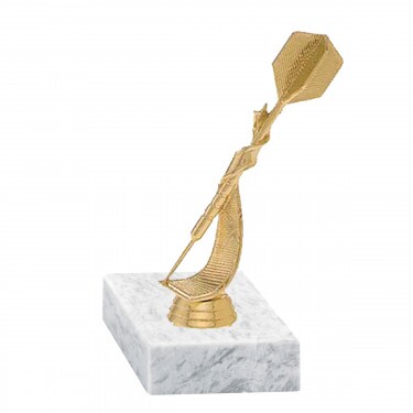 Darts Goldfigur mit Basis