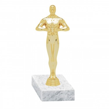 Ossi-Statue (klein) Goldfigur mit Basis