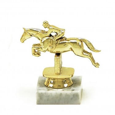 Reiten Goldfigur mit Basis