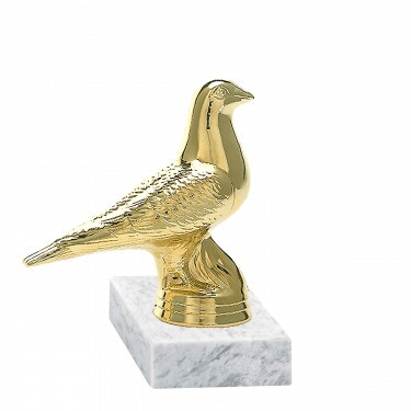 Taube Goldfigur mit Basis