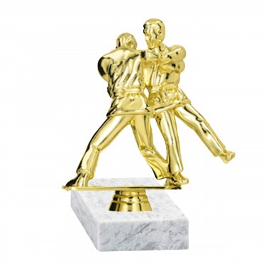 Jonglieren (Doppel) Goldfigur mit Basis