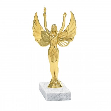 Siegreich (Victoria Great) Goldfigur mit Basis