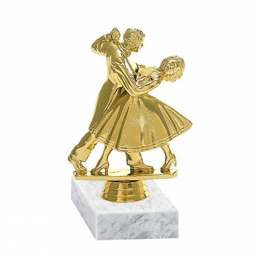 Tanzpaar Goldfigur mit Basis
