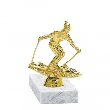Ski Goldfigur mit Basis