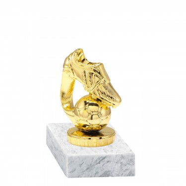Fußball (Schuh) Goldfigur mit Basis