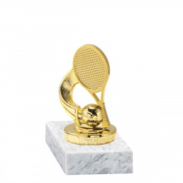 Tennis Goldfigur mit Basis