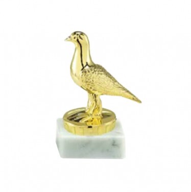 Taube Goldfigur mit Basis
