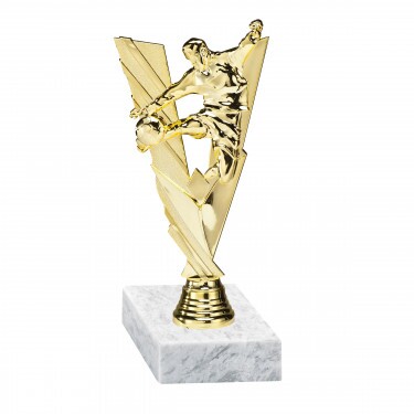 Fußball Goldfigur mit Basis