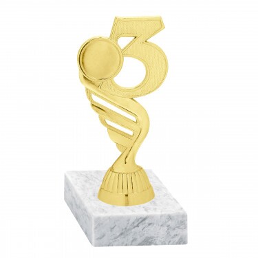 Platz Goldfigur mit Basis