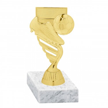 Fußballthema Goldfigur mit Basis