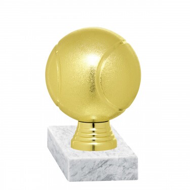 Tennisball Goldfigur mit Basis