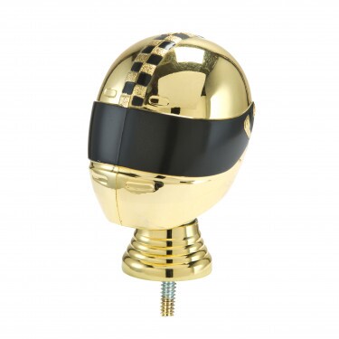 Motorsport (Helm) Goldfigur mit Basis