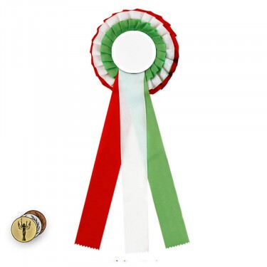 Rosette rot-weiß-grün