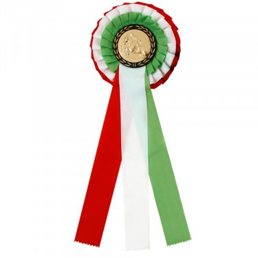 Rosette rot-weiß-grün