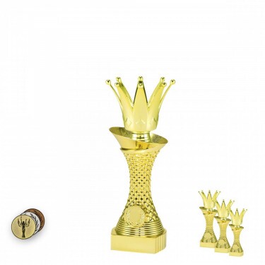 Krone auf goldenem Säulenständer