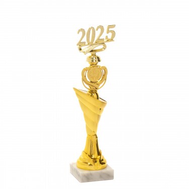2025-Figur auf elegantem Sockel A