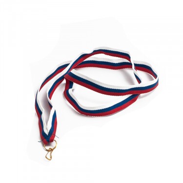 Weiß-Blau-Rot 10 mm Medaillenbänder