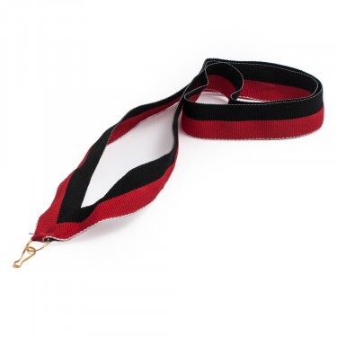 Rot und Schwarz 22 mm Medaillenbänder