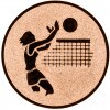 Volleyball (Frauen) Emblem gold 50 mm