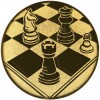 Schach Emblem bronze 25 mm