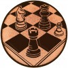 Schach Emblem bronze 25 mm