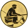Angeln (Angler) Emblem gold 50 mm