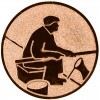 Angeln (Angler) Emblem gold 25 mm