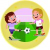 Kids Fußball Mädchen Emblem